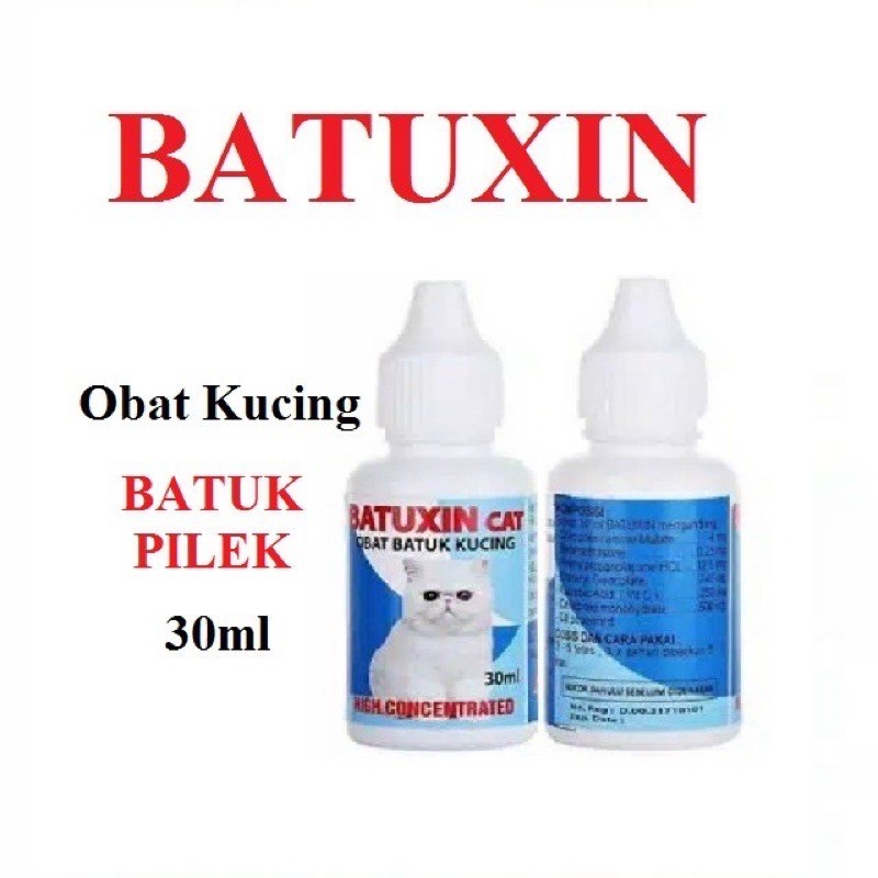 BATUXIN CAT dan DOG OBAT BATUK PILEK SESAK NAFAS KUCING DAN ANJING