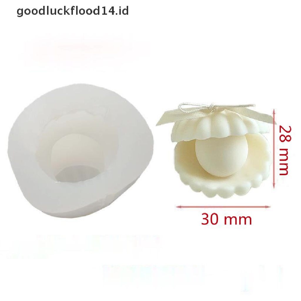 [OOID] Pearl Seashell Mold Soy Candle Making 3D Soap Cake Art Gifts Baking Decoration ID