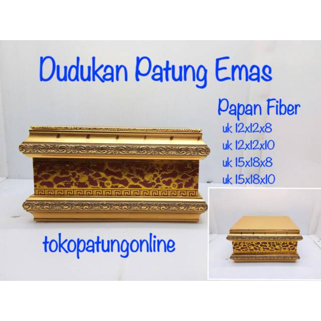 Dudukan Patung Rupang Emas Uk 10x10x10