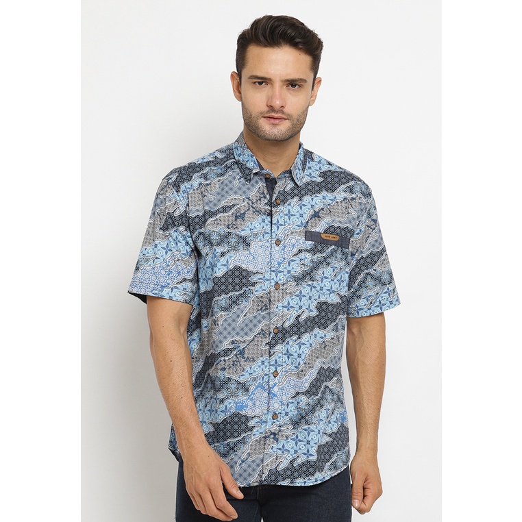 Kemeja Batik Pria - FRDY JKRT Bharata Men Modern Batik Shirt