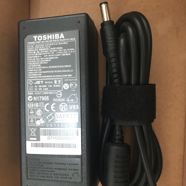 ADAPTOR LAPTOP TOSHIBA 19V-3.42A charger NOTEBOOK 19 volt 3.42 ampere C600 C640 L645 L640 L510 M300