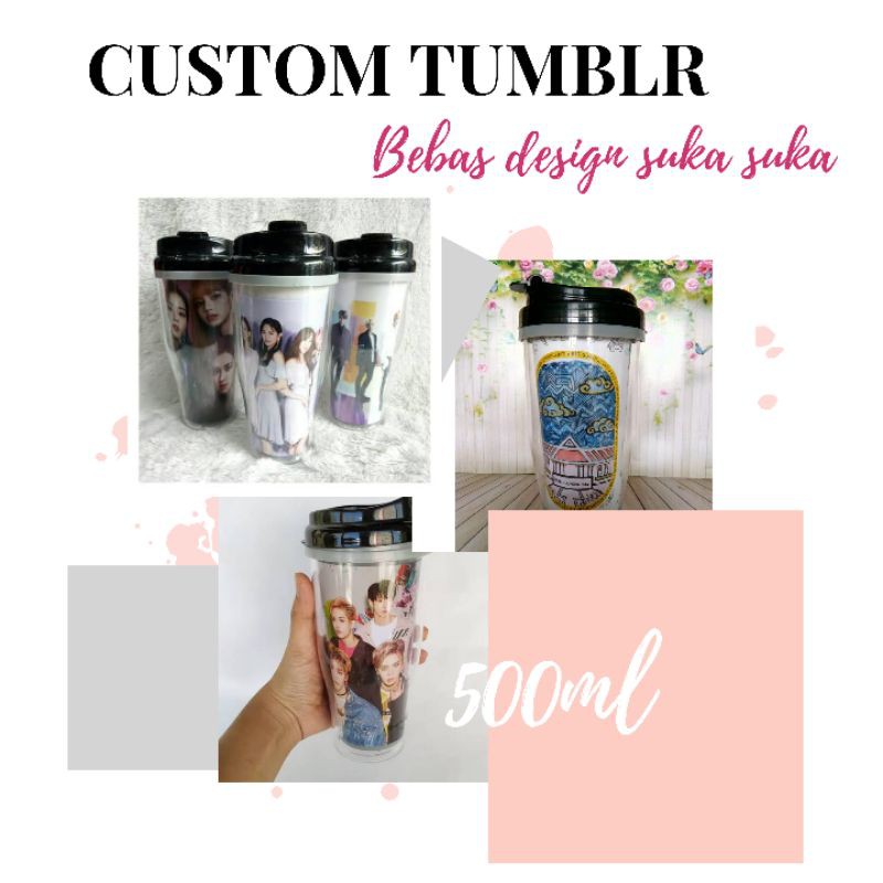 [COD] PROMO TUMBLR CUSTOM PREMIUM / TUMBLER COSTUM / FREE DESIGN TUMBLR / BOTOL MINUM CUSTOM