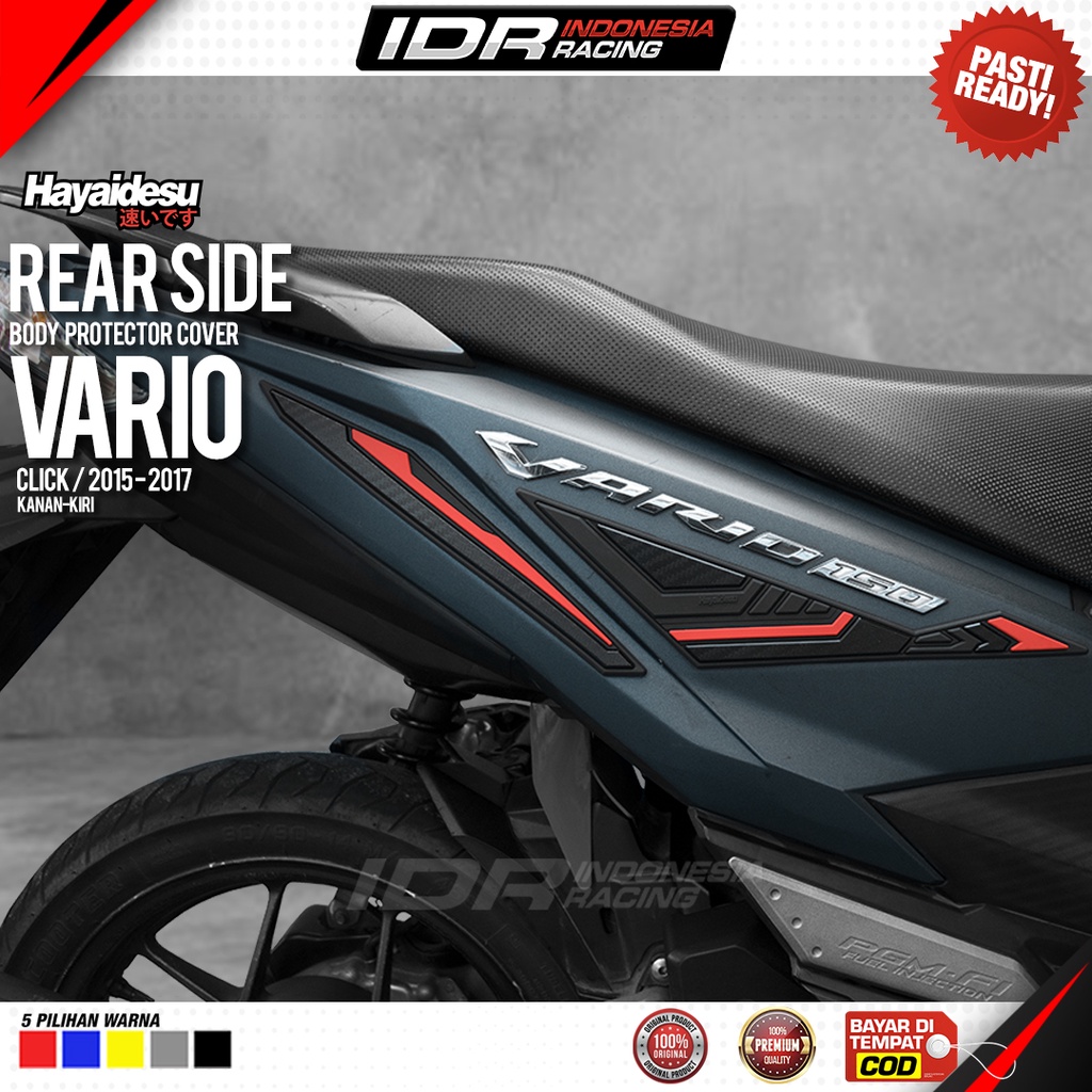 VARIO FI Click 2015 2017 125 150 Body Protector Rear Side Cover Hayaidesu Aksesoris Honda