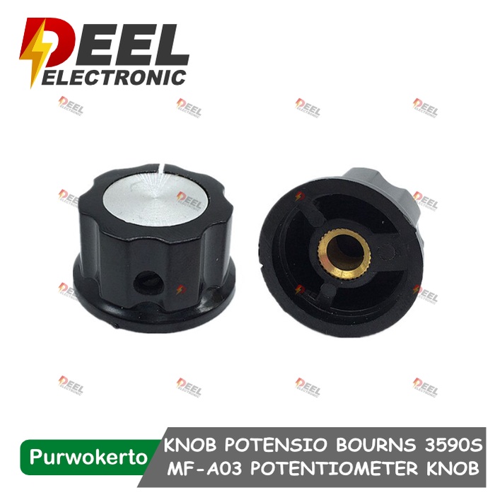 KNOP POTENSIO BOURNS 3590S MF-A03 POTENTIOMETER MULTITURN KNOB