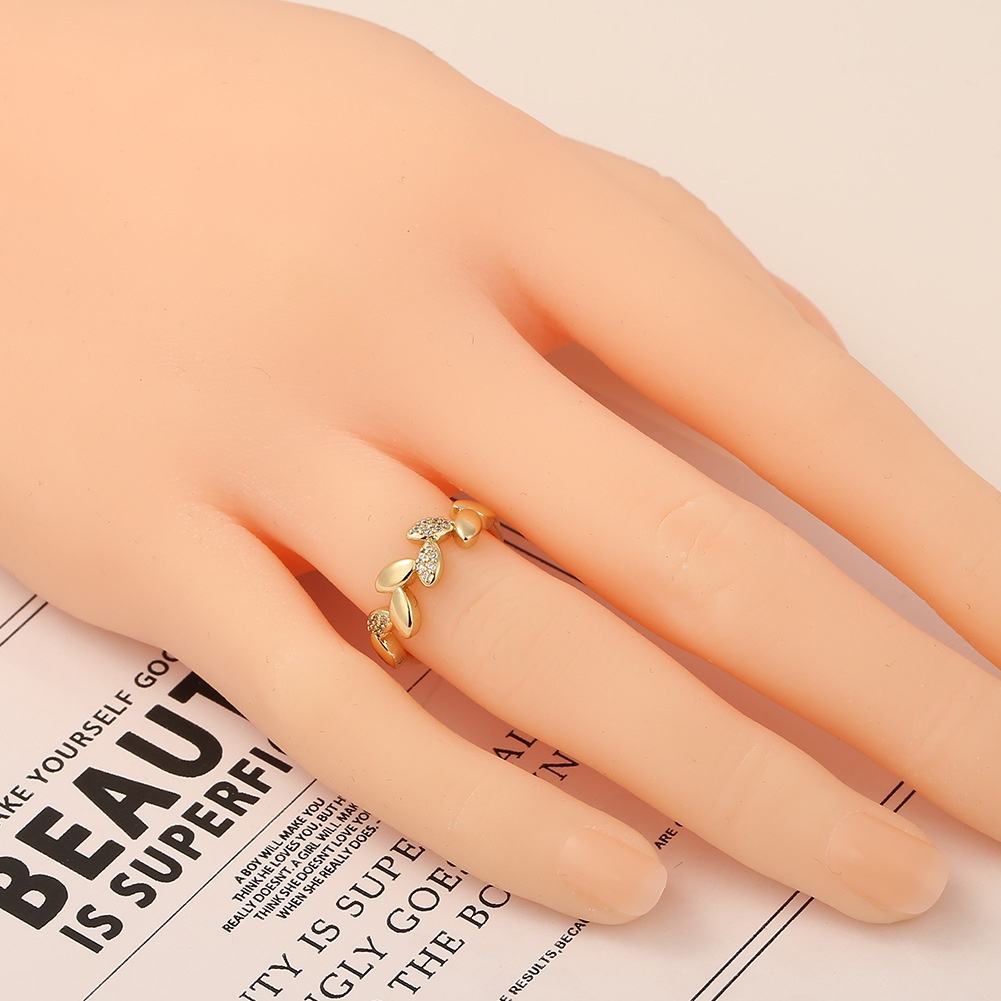 Cincin gaya Eropa dan Amerika tidak teratur bunga cincin pria dan wanita sederhana diamond gelang fa