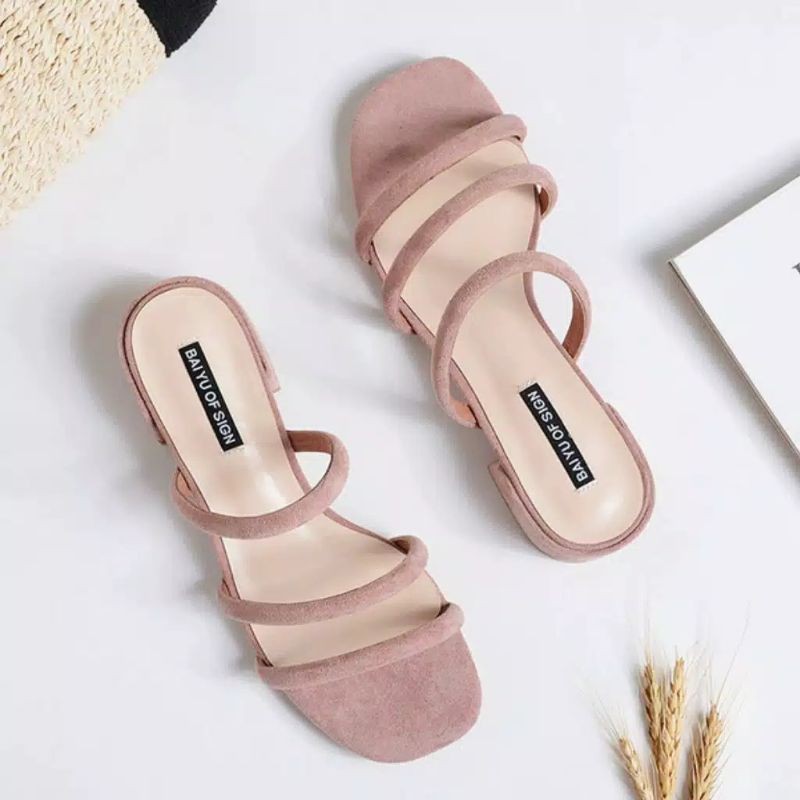 sandal heels wanita Hak tahu Line 3 SN 05