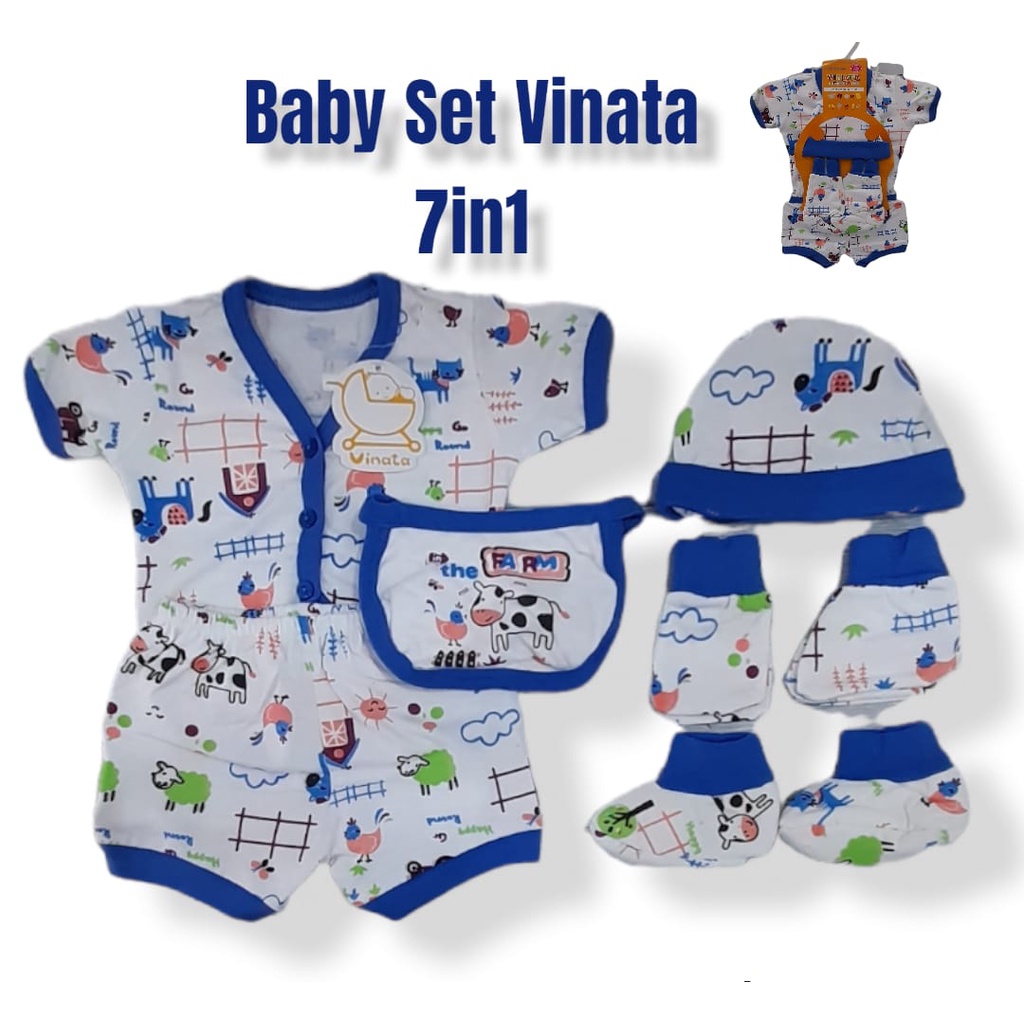 Setelan Bayi Set Pendek Yobel Sablon - Setelan Bayi Set Murah - Set Kado Perlengkapan Bayi