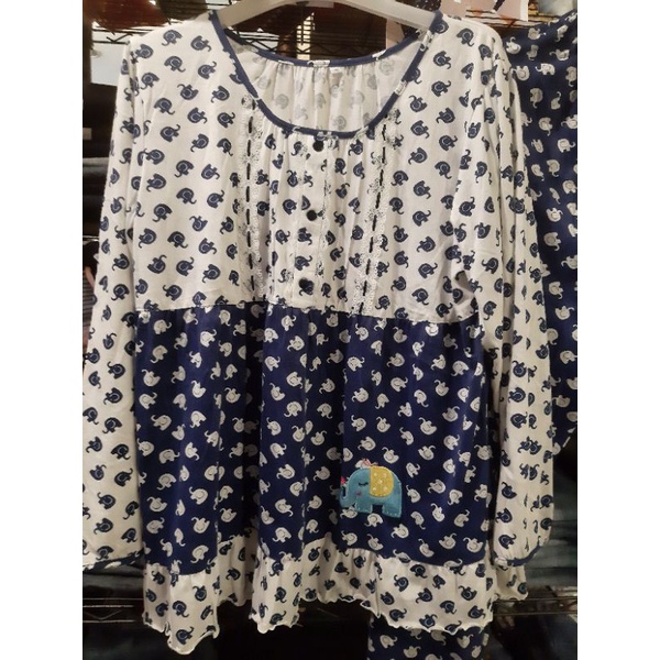 baju tidur kaus xl moshi yumico celana panjang