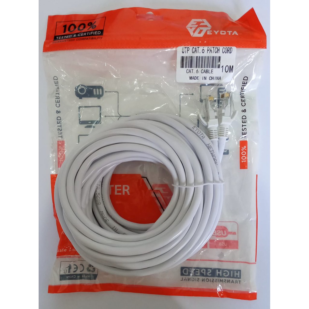 KABEL LAN 10 METER EYOTA CAT 6 / UTP 10 M / LAN 10M