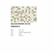SUPER PROMO Keramik 25x40 Matt Balkan Brown dan Grey Decor Embossed Kw3