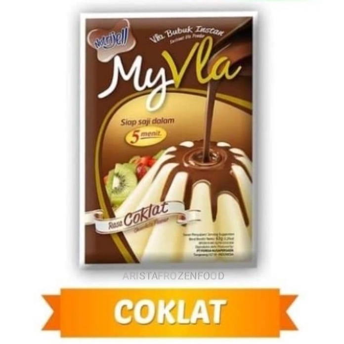 

Nutrijel My Vla 60gr, varian coklat dan vanila