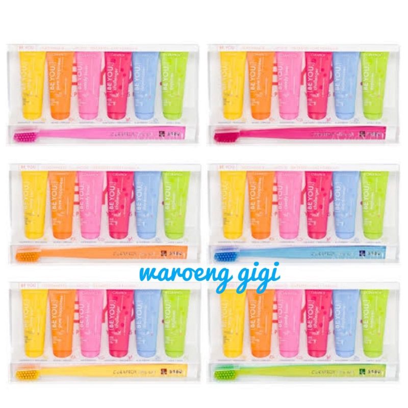 Sikat Gigi Curaprox Be you Set (Sikat dan 6 odol)