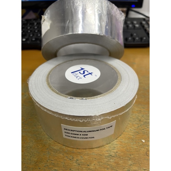 Isolasi ducting lakban allmunium / Allmunium tape