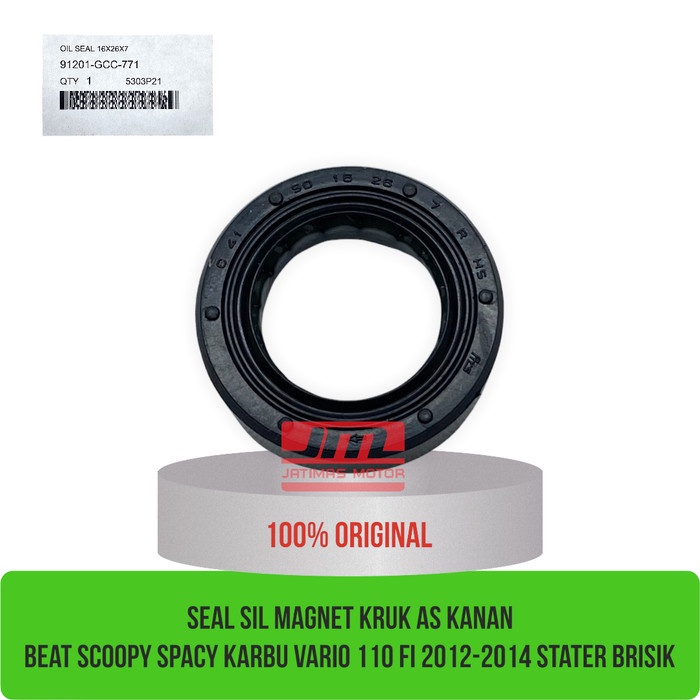 Seal sil magnet kruk as kanan beat scoopy spacy vario 91201-GCC-771