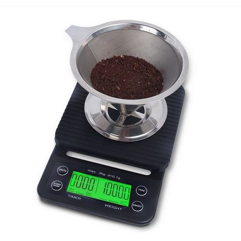 [TOSERBA_EMAK] - Taffware Digipounds Timbangan Dapur 3kg 0.1g dengan Timer - NS-CF1 - Black