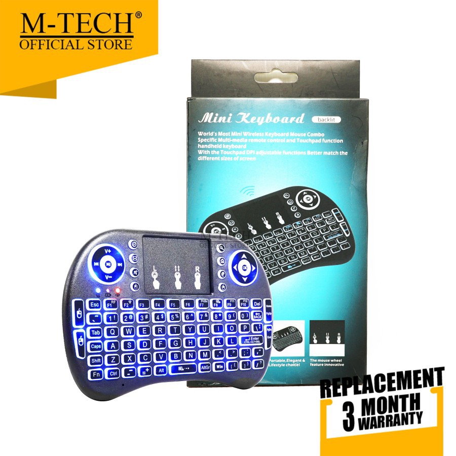 M-TECH ORIGINAL Mini Keyboard Wireless LED Backlit