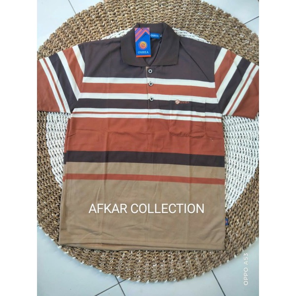 cod kaos pria dewasa motif garis garis l xl xxl