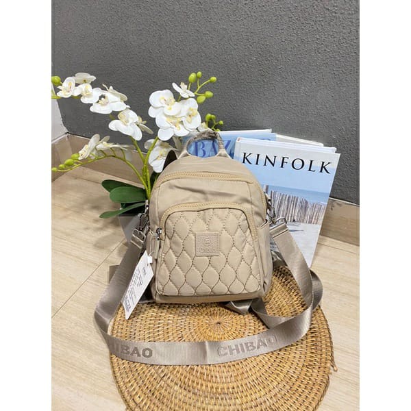 Tas Ransel Chibao 2030-AB size 25x10x21 cm. Tas Wanita Tas Ransel Wanita import Tas Chibao ORI Terbaru bahan kanvas halus BISA BAYAR DITEMPAT!!!!