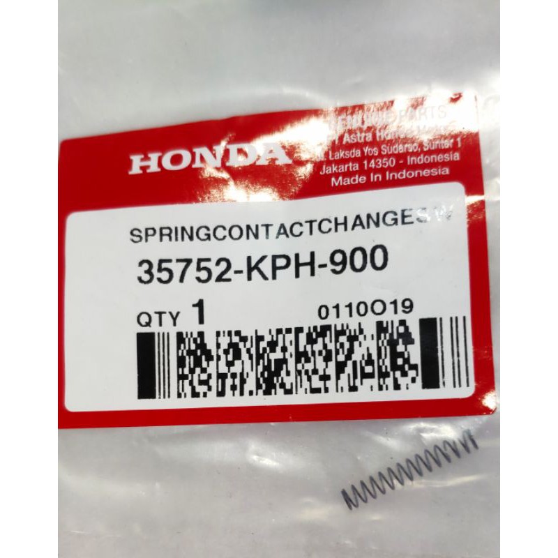 Spring Contact Change Switch Per CB150R CBR 150R Sonic 150R Supra GTR Karisma Ori Honda 35752KPH900