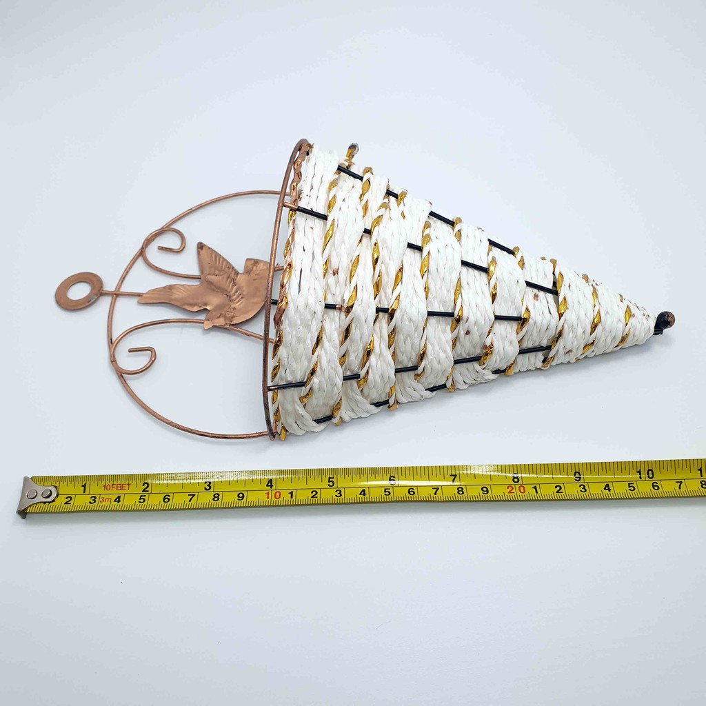 Vas Bunga Bahan Plastik motif Rotan Sintetis/ Vas Gantung/ Vas Plastik/ Vas Rotan 3