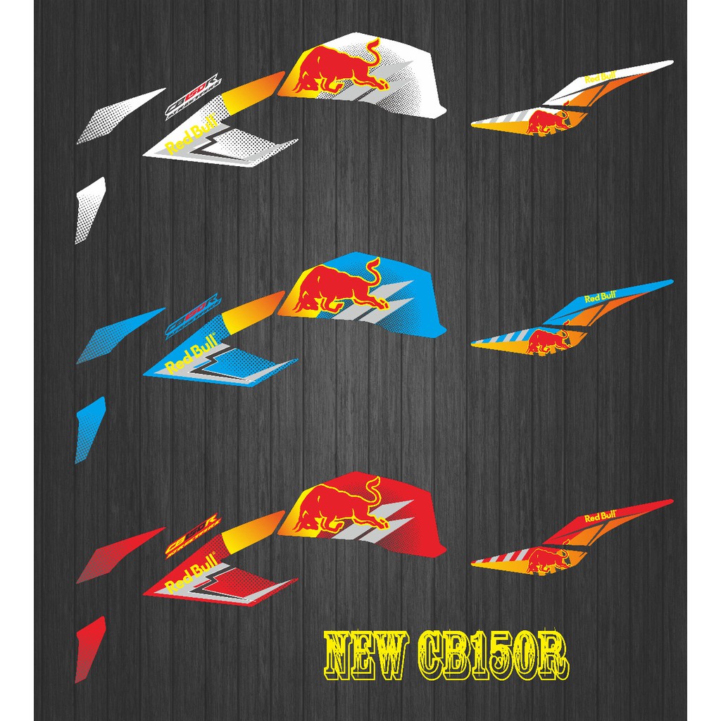 STRIPING STIKER DECAL NEW CB150R REDBULL