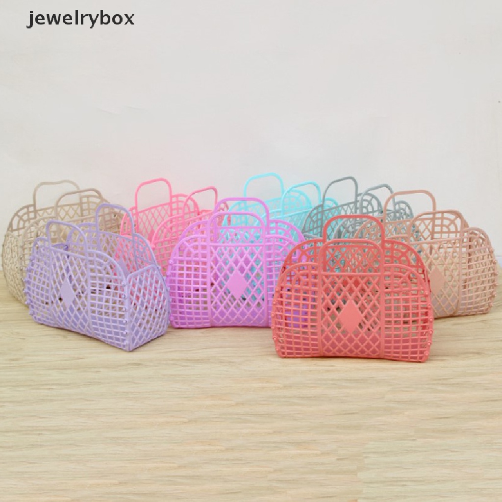 [jewelrybox] Removable Shower Basket Keranjang Mandi Plastik Kamar Mandi Berongga Cuci Keranjang Penyimpanan Butik