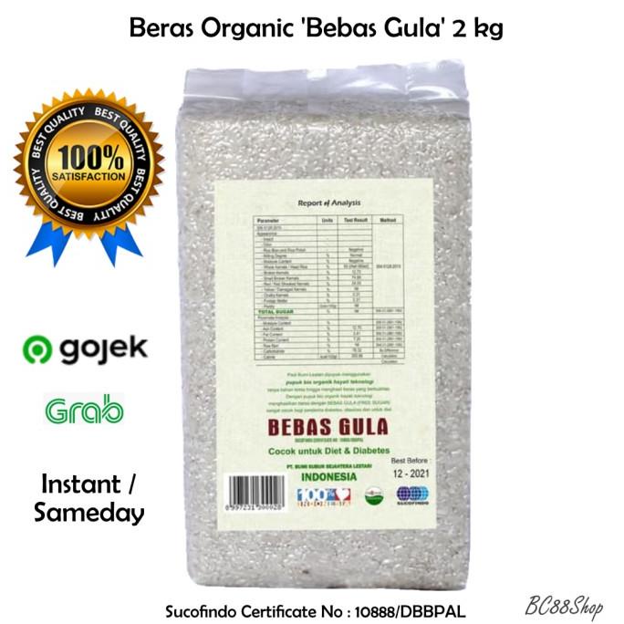 

BERAS DIABETES / BERAS ORGANIK 'BEBAS GULA' BUMI LESTARI 2KG