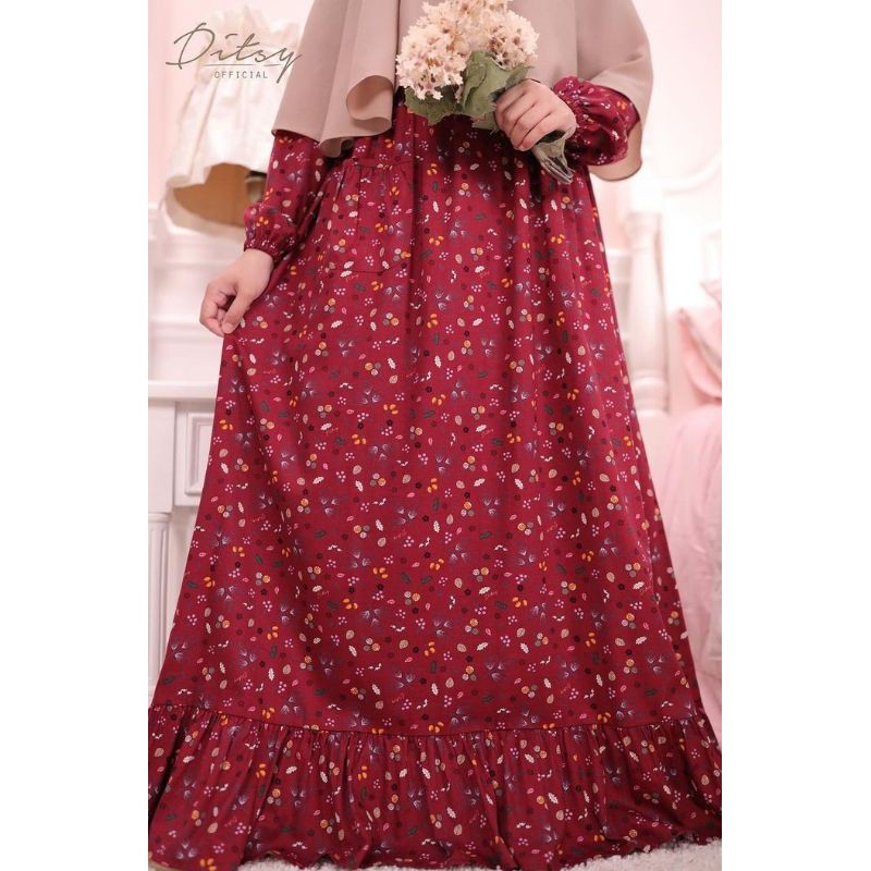 Eira Deepred S Nightgown Ditsy Maret