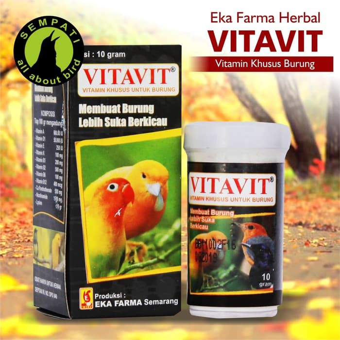 VITAVIT POWDER EKA FARMA VITAMIN BURUNG MENINGKATKAN NAFSU MAKAN