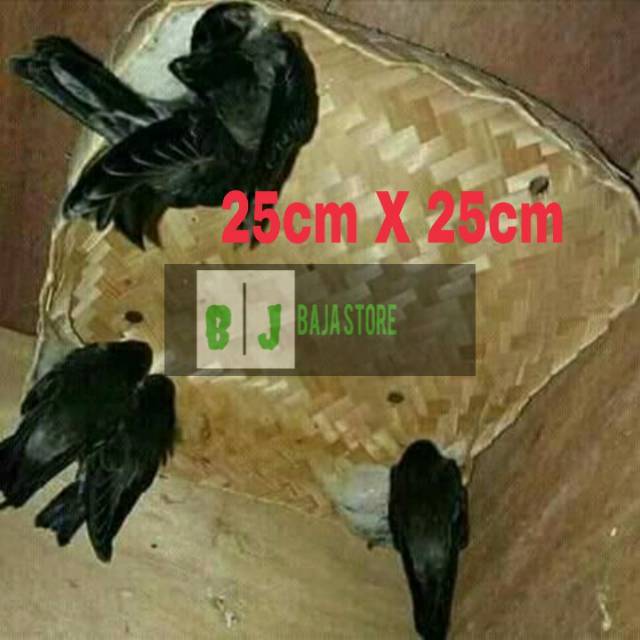 Besek bambu untuk sarang walet uk 25x25cm