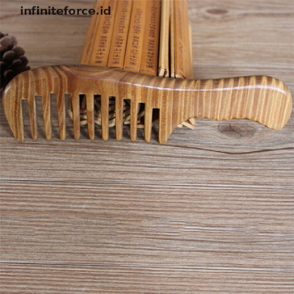 (Infiniteforce.Id) Sisir Kayu Cendana Alami Handmade Untuk Pijat Kepala