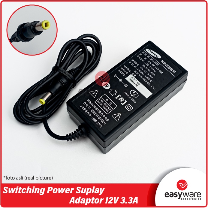 Power Suplay 12V 3.3A SAMSUNG Adaptor 12V 3.3A