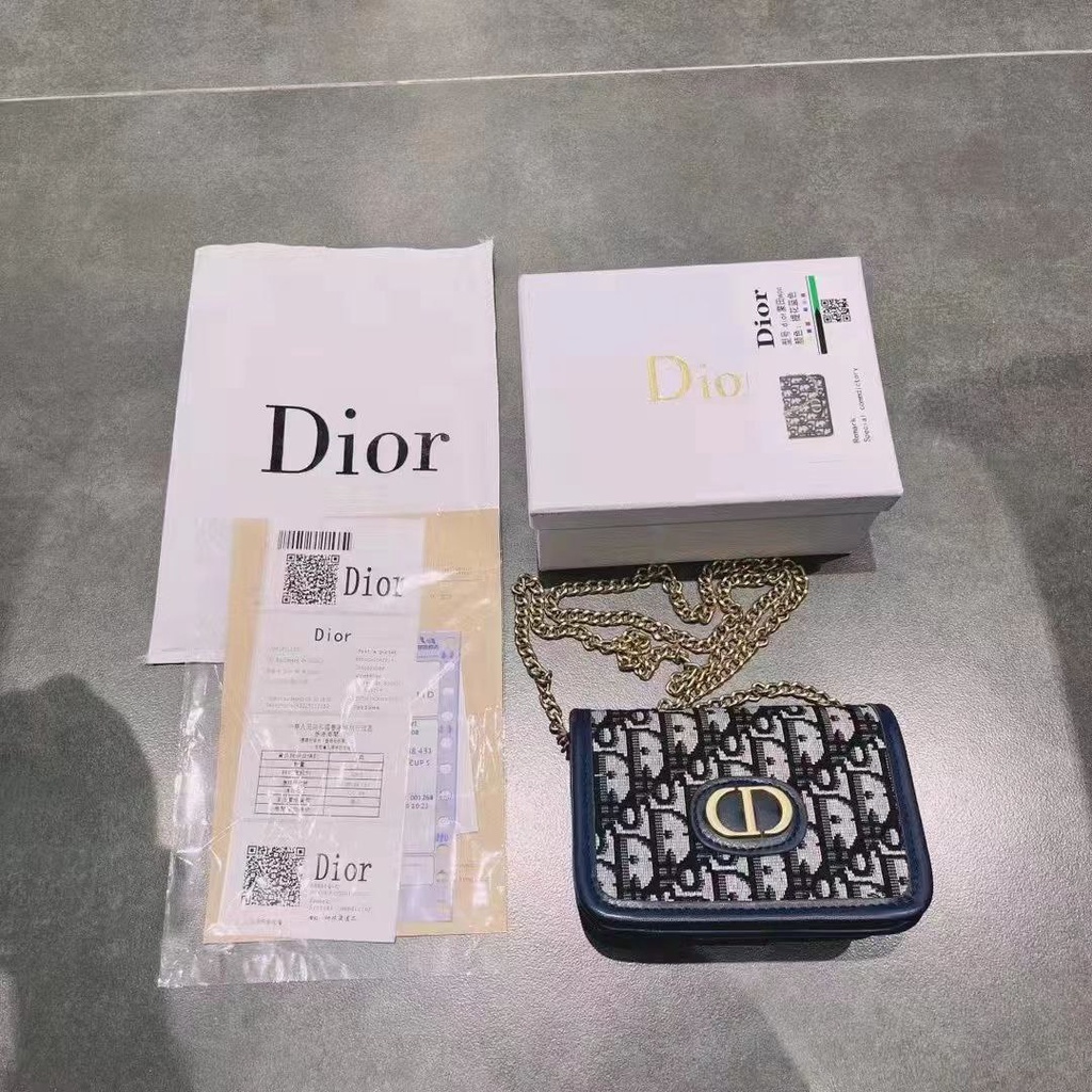 OLS569 TAS SELEMPANG DIOR WANITA IMPORT FASHION KOREA TERBARU MOTIF HURUF D CANTIK KEREN MODIS