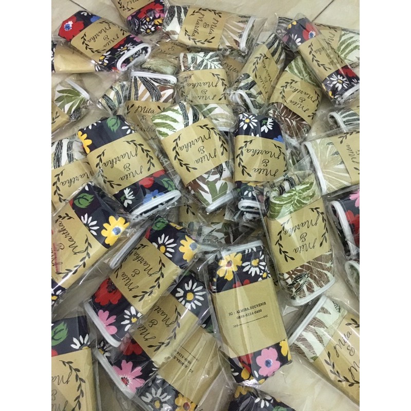 

SOUVENIR POUCH KANVAS MOTIF MURAH