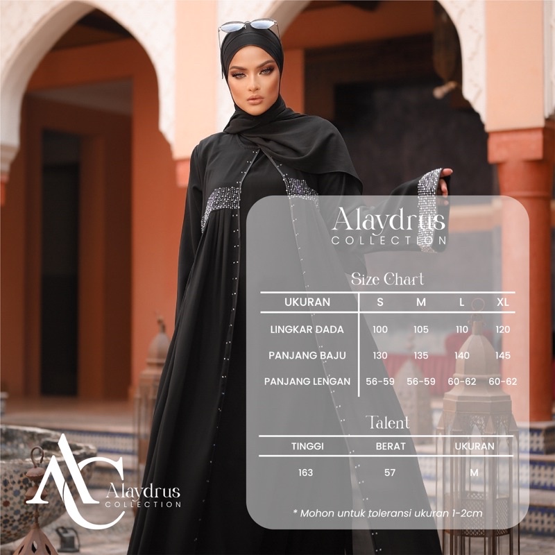 Abaya Gamis Maxi Dress Arab Saudi Bordir Zephy Turki Umroh Dubai 686