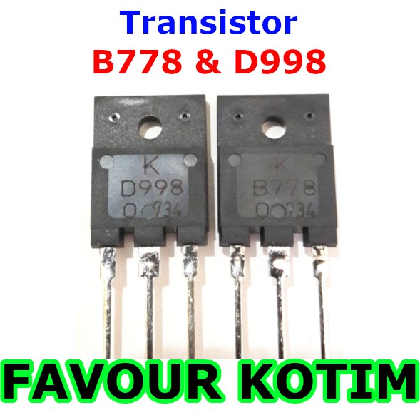 TRANSISTOR B778 B 778 D998 D 998 1 SET FVKOTIM