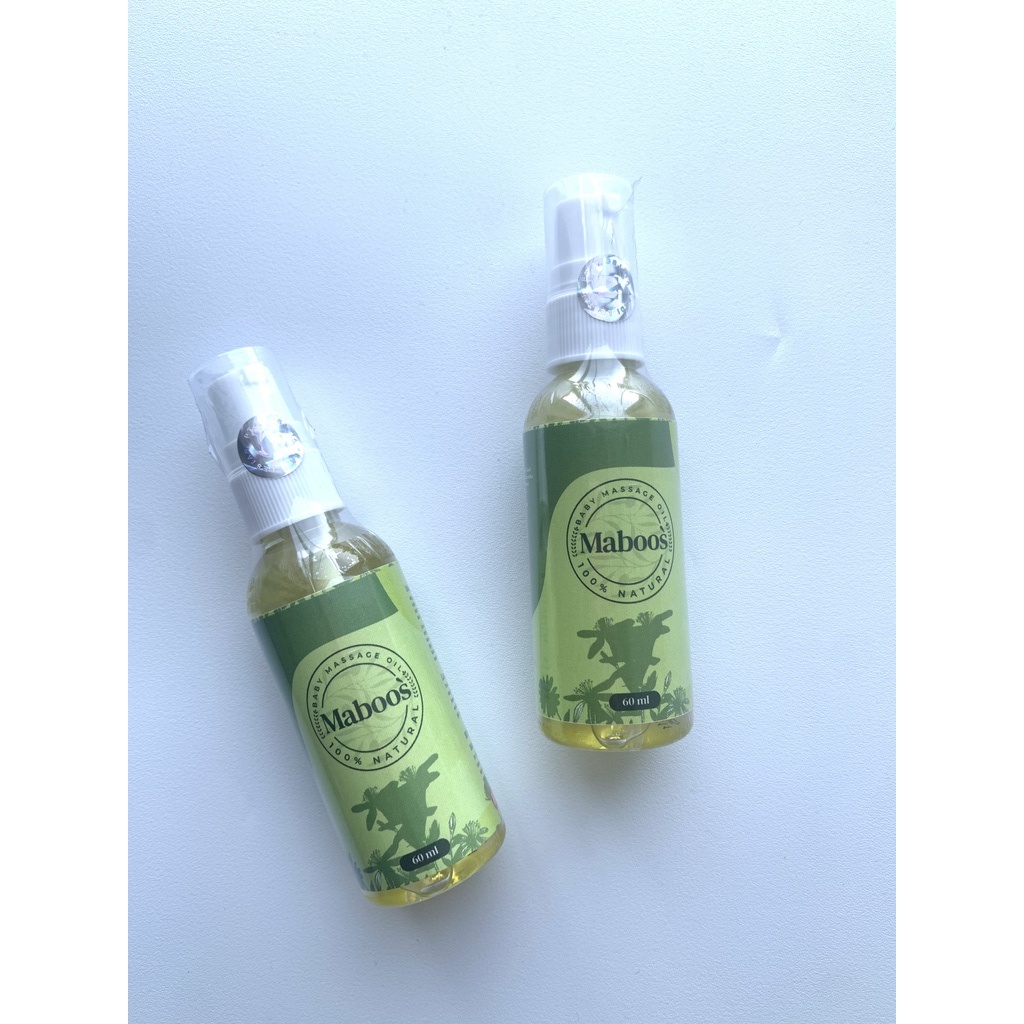 MABOOS | Essential Oil Bayi Ibu Anak | Baby Massage Oil | Natural Oil | Perawatan Kulit Bayi | 60ml