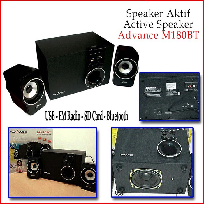 Speaker Aktif Advance M180Bt Bluetooth Speaker