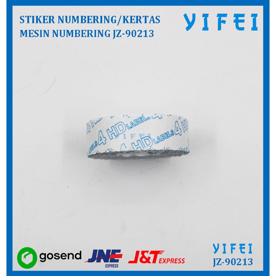 STIKER NUMBERING/KERTAS MESIN NUMBERING YIFEI JZ-90213