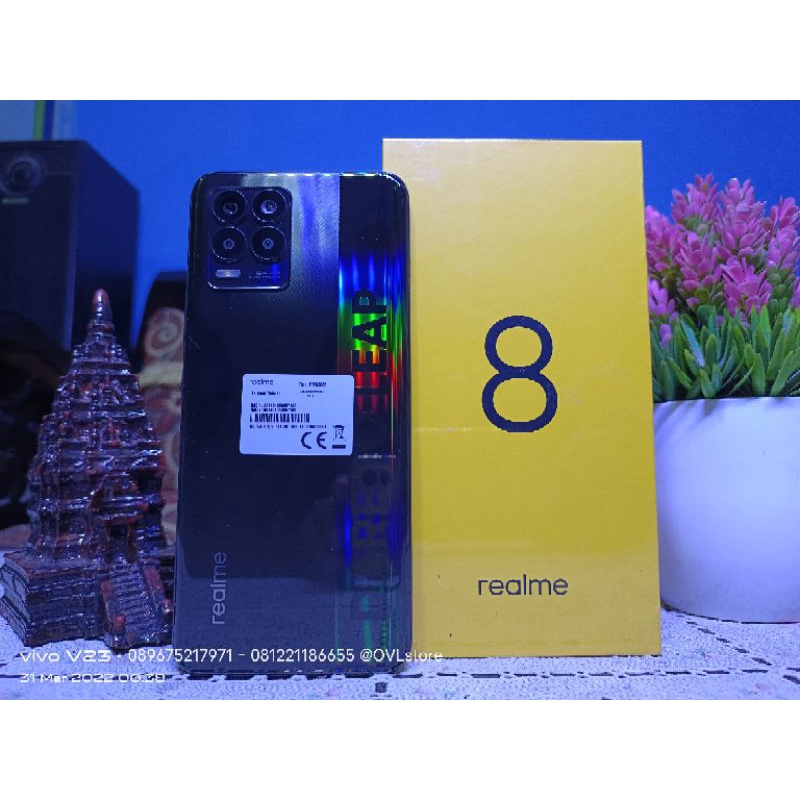 HP REALME 8 RAM 8/128 GB Bekas/Second Fullset