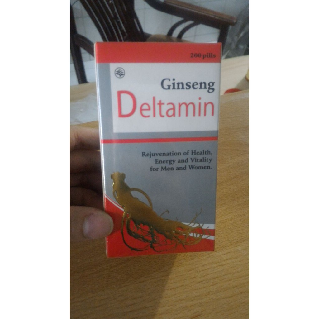 Ginseng Deltamin 200's obat herbal penambah stamina Bu Zhong Yi Qi wan