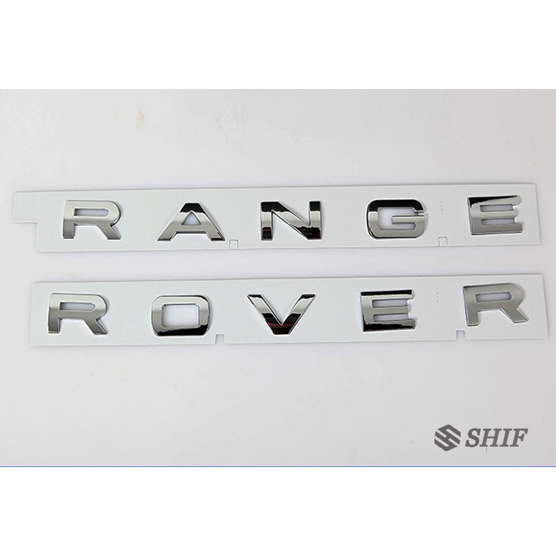 Stiker Emblem Logo Range Rover Bahan Metal Warna Silver Gloss untuk Mobil