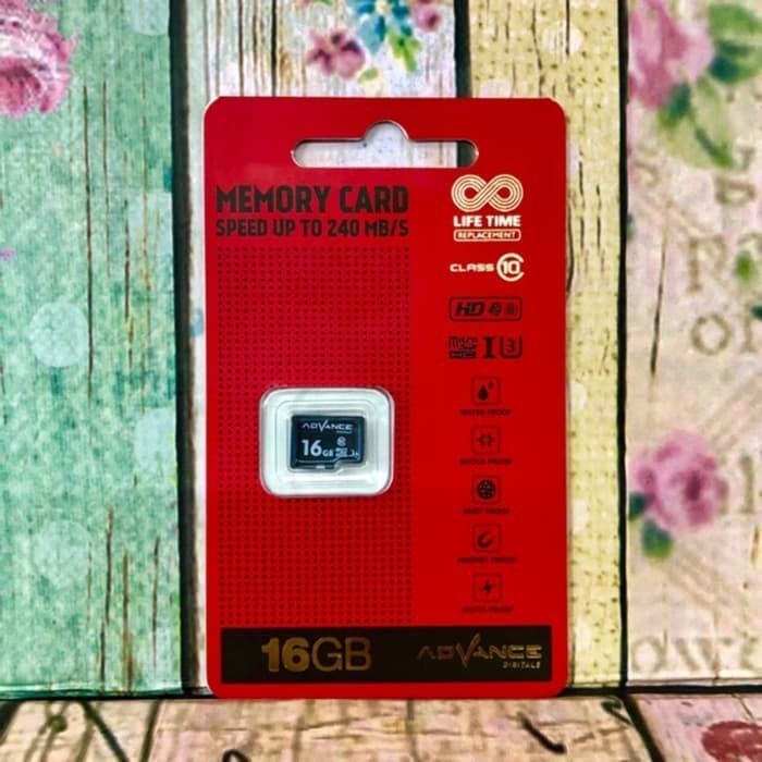 Micro SD Advance 16Gb class 10 packing