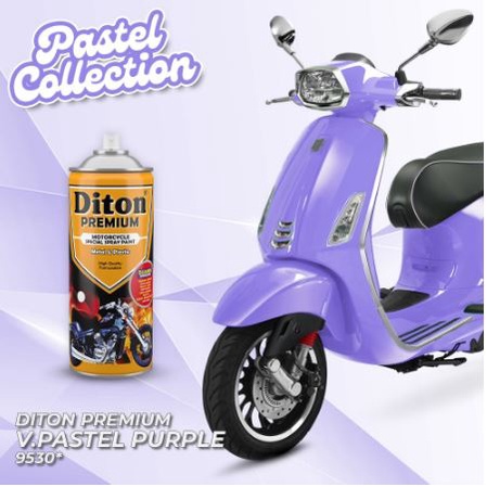 Cat Pilox Diton Premium 9530 Warna Pastel Ungu Purple 400cc Pylok Semprot Aerosol Violet Krayon Terbaru Bodi Mesin Velg