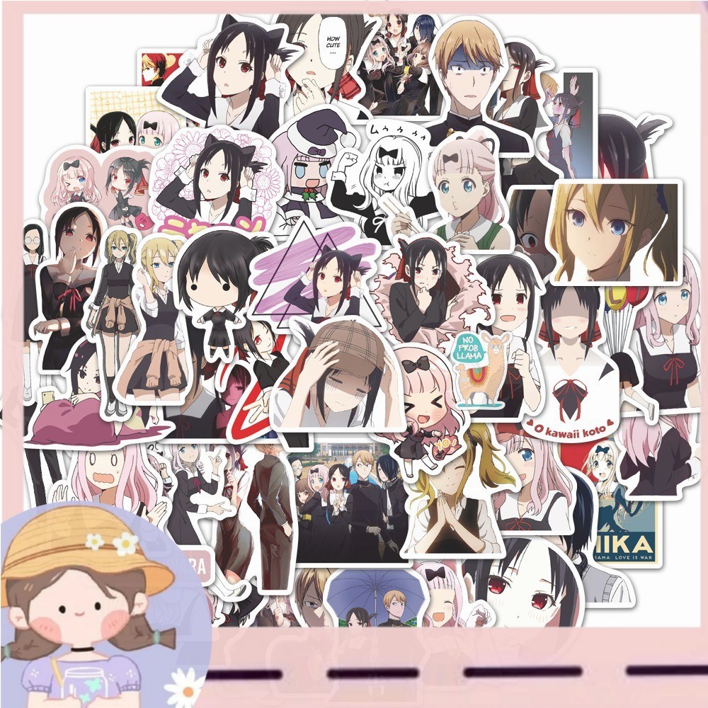 

PROMO50PCS Kaguya-sama Love Is War Stickers Diy Stickers For Luggage Laptop Skateboard Fridge Motocycle Waterproof Toy Stickers