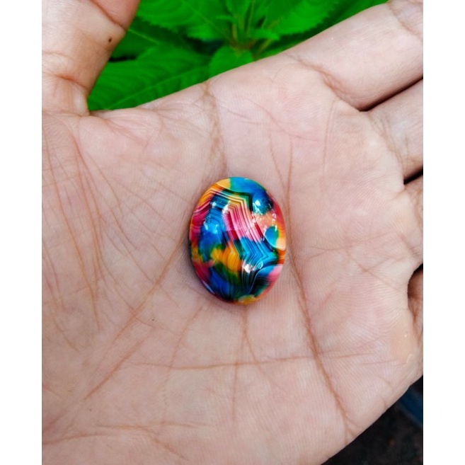 batu rubah pelangi motif garis2