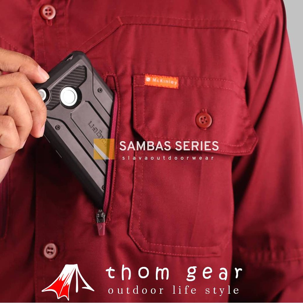 Thomgear Kemeja Pdl Slava Sambas Series Pakaian Dinas Lapangan Outdoor Shirt Berkualitas Thomgear