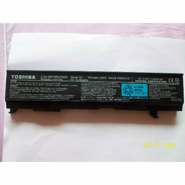 Baterai Battrey Laptop Toshiba 3399 A80 A100 A105 A135 M115 M45 M55 PA3399 Original