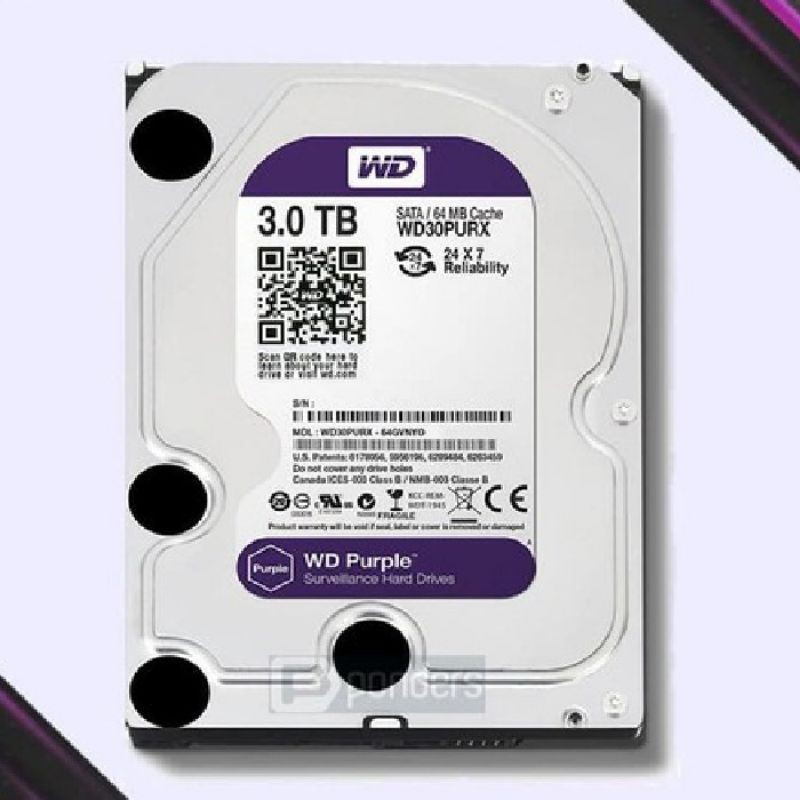 Harddisk HDD Hardisk CCTV PC /Hard Disk WD 6TB SATA HDD 3.5 PURPLE Baru