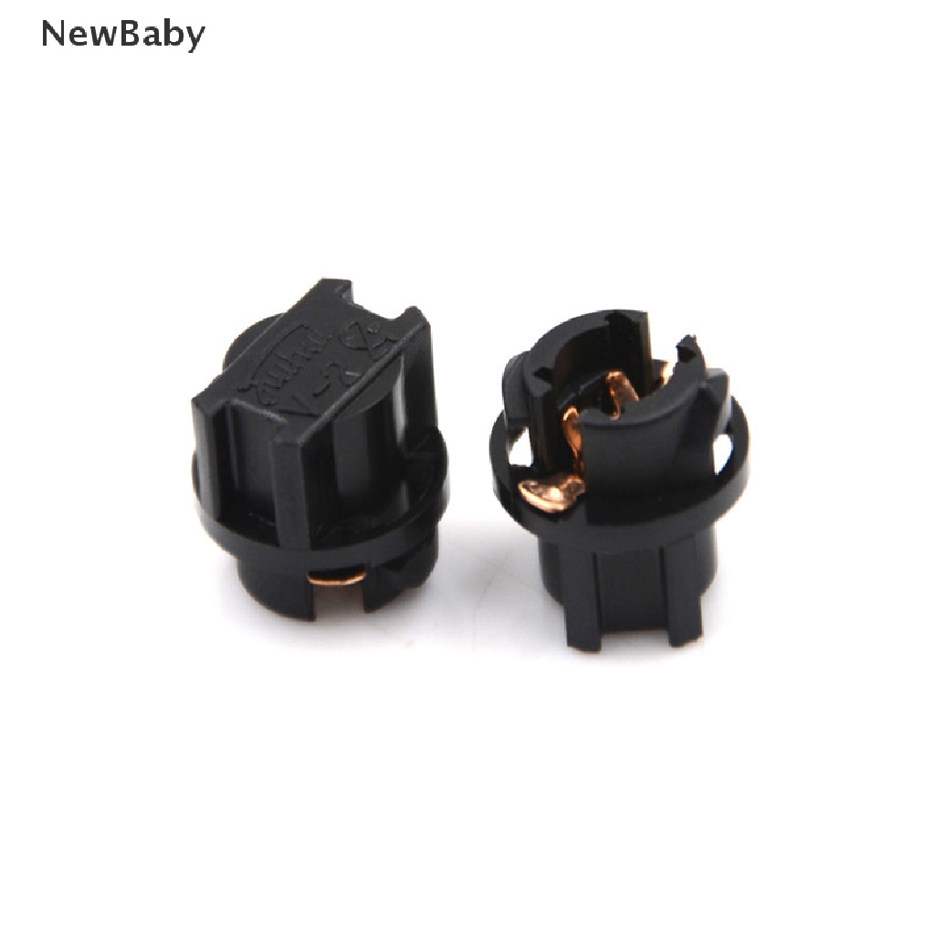 Newbaby 10Pcs Socket Lampu Bohlam T5 Untuk Dashboard Mobil